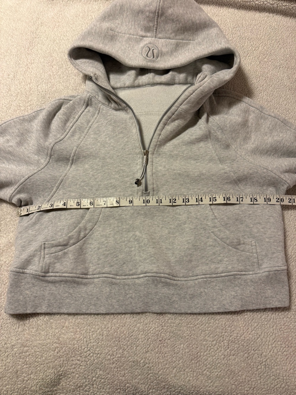 Lululemon Scuba Oversized Half-Zip Hoodie
Heathered Core Medium Grey Sweatshirt - Picture 8 of 14